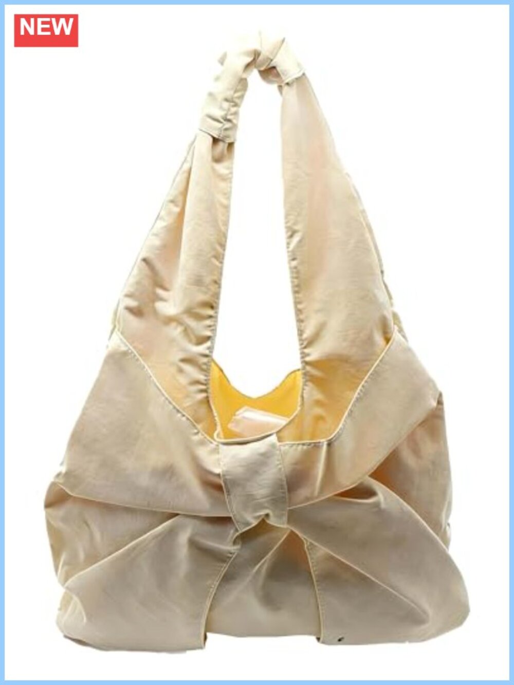 Y2K Bow Shoulder Bag Large Capacity Multi-purpose for Women Travel Work